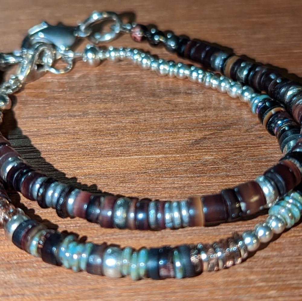Handmade shell beaded bracelet